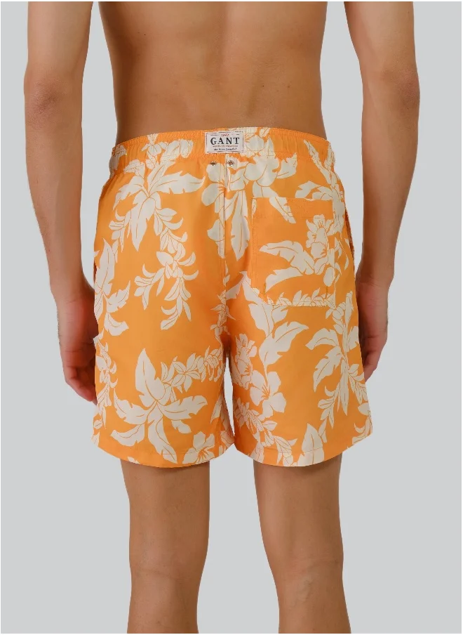 GANT Palm Lei Print Swim Shorts