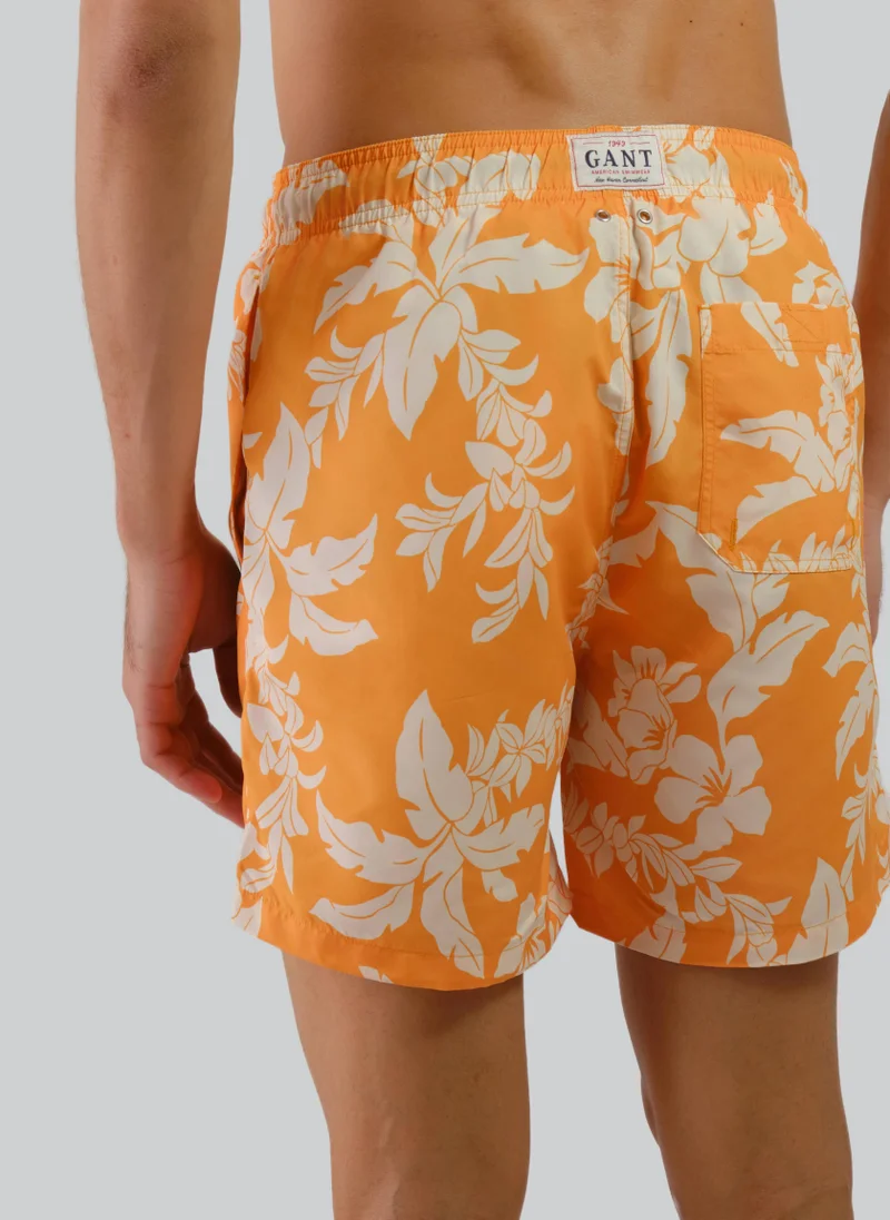 GANT Palm Lei Print Swim Shorts