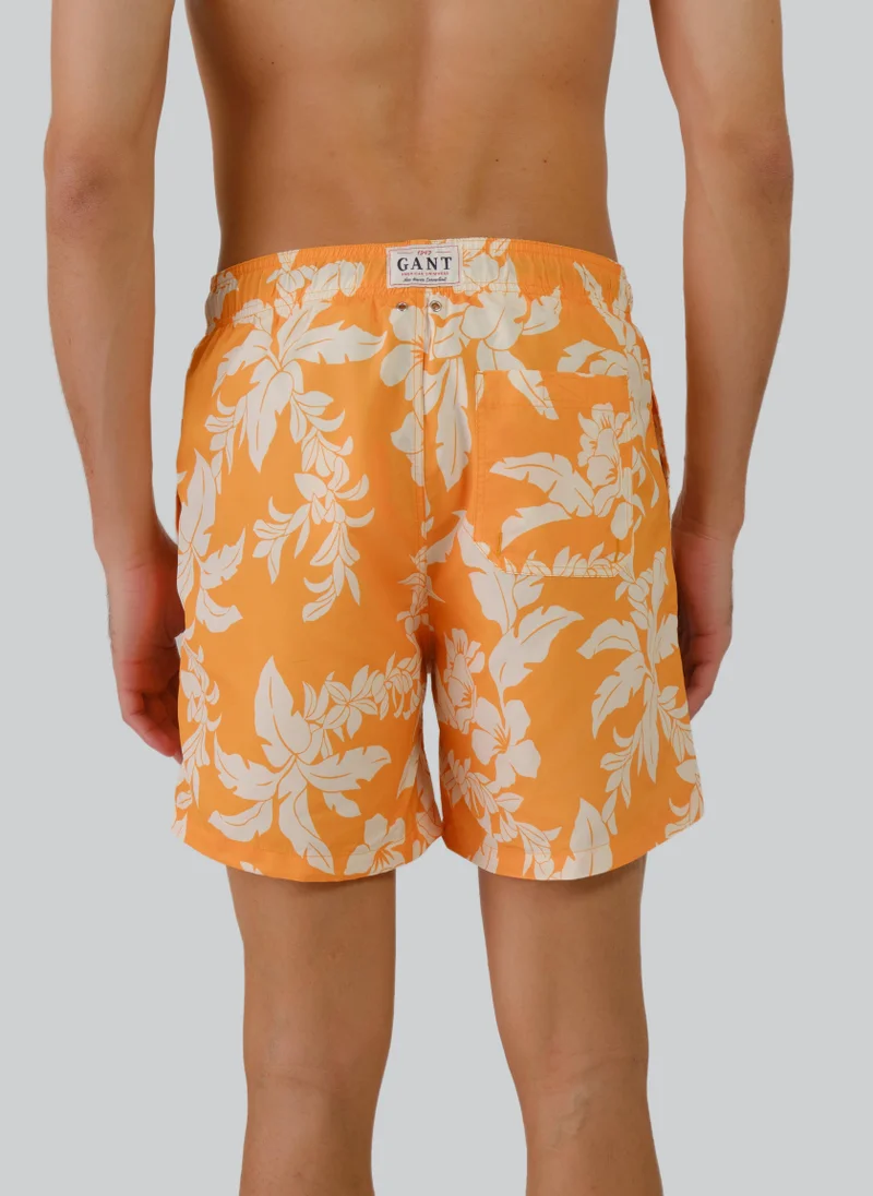 غانت Palm Lei Print Swim Shorts