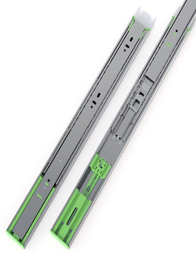 FivePears 2 Pairs 18 Inch Heavy Duty Soft Close Drawer Slides, 150 Lb Load Capacity Full Extension Ball Bearing Side Mount Drawer Runner, Rv Tool Box Kitchen Cabinet Drawer Self Closing Glide Rails - Image 1