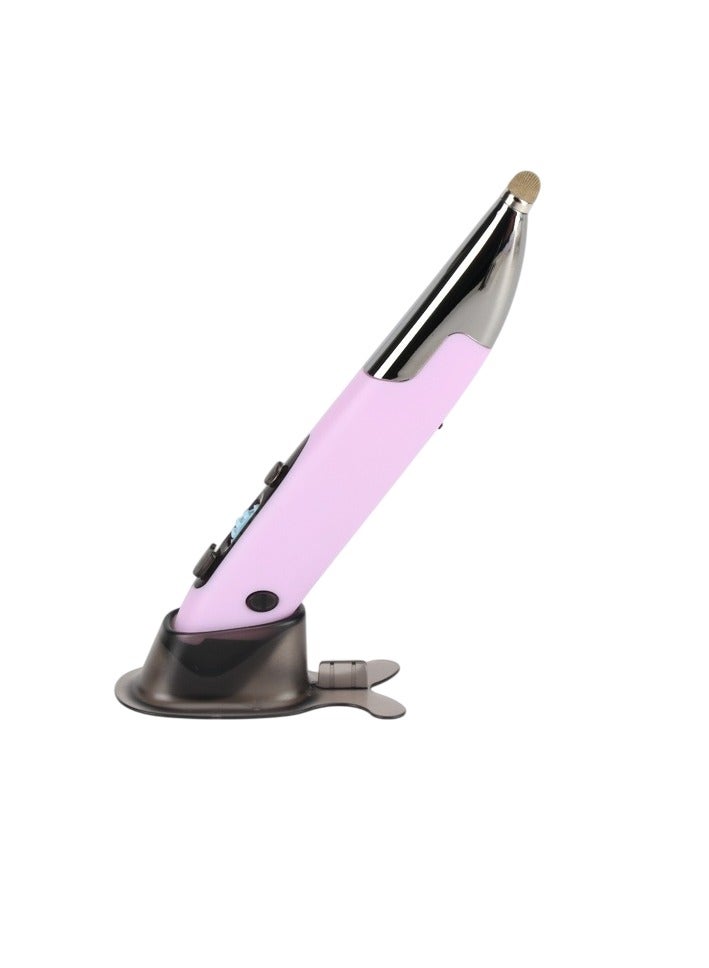 Pen Mouse, Rechargeable Luminous Silent Wireless Mouse, Small Portable Dual Mode Bluetooth Mouse, Lightweight Comfortable Grip Durable Laptop Mouse, (1pc, Pink) - Image 1