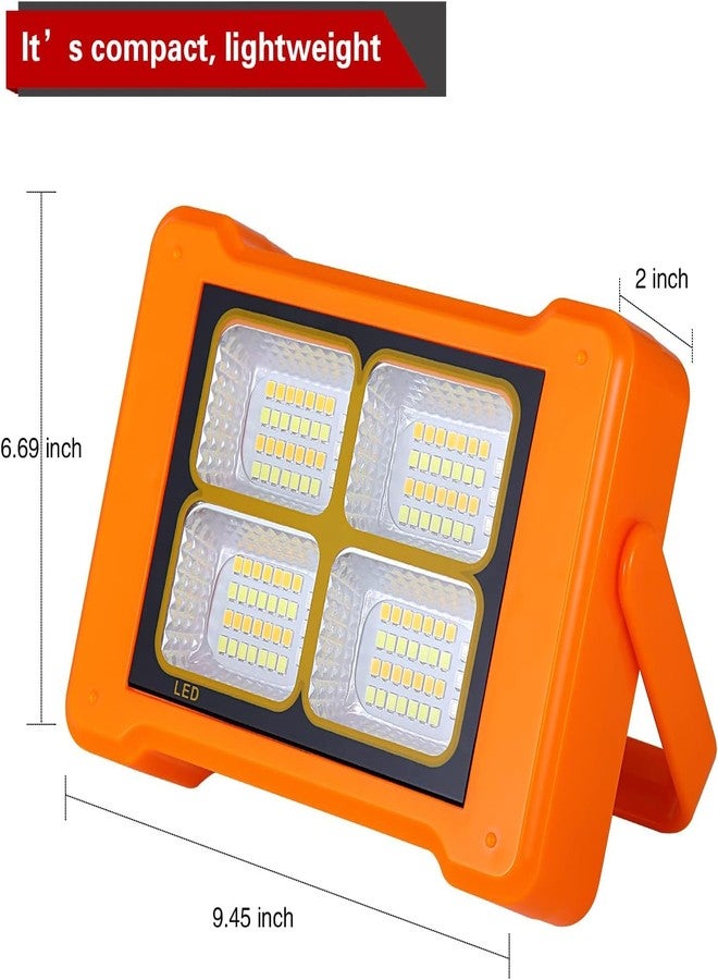 kh Led Solar Portable Work Light Solar Emergency Light Rechargeable Floor Job Site Light with 360° Stand for Emergency, Store, Hotel, Farms, Garage, Courtyard,Workshop, Car Repair, Camping, Fishing - Image 5