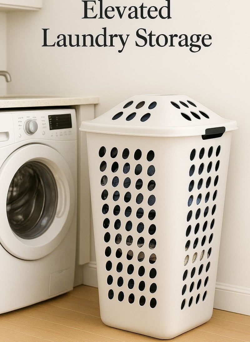 ALMUFARREJ Laundry Basket with Lid – A Luxurious Design Combining Elegance, Privacy, and Perfect Organization - Image 1