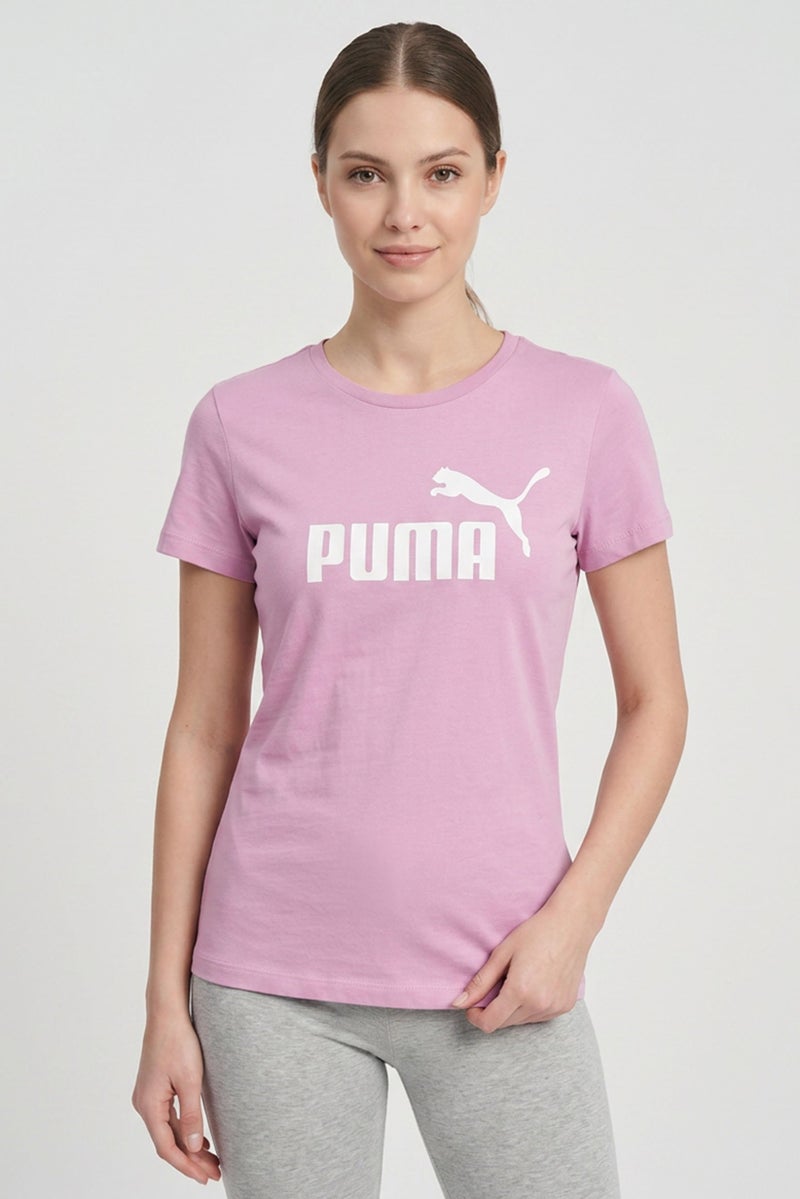 PUMA Women Sportswear Fit Short Sleeve Outdoor T-Shirt, Pink - Image 1