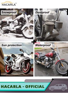 HACARLA Motorcycle Cover Universal Sun Shade Protection Dustproof Waterproof UV Protection 210D Oxford Motorbike Cover  - Image 5