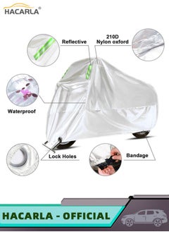 HACARLA Motorcycle Cover Universal Sun Shade Protection Dustproof Waterproof UV Protection 210D Oxford Motorbike Cover  - Image 4