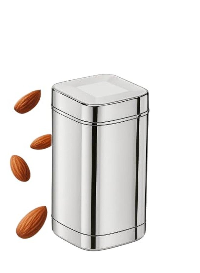 DiBha Stainless Steel Kitchen Storage Square Heavy Gauge with Lid – Durable Food Storage Container for Spices, Snacks, Tea, and Dry Ingredients, 1 Piece (250 ML) - Image 3