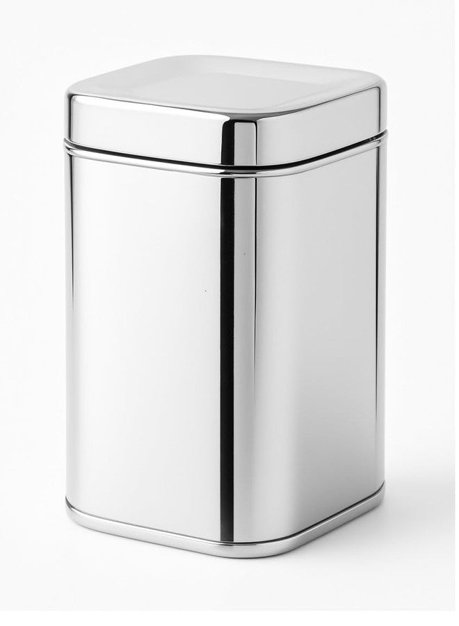 DiBha Stainless Steel Kitchen Storage Square Heavy Gauge with Lid – Durable Food Storage Container for Spices, Snacks, Tea, and Dry Ingredients, 1 Piece (250 ML) - Image 1
