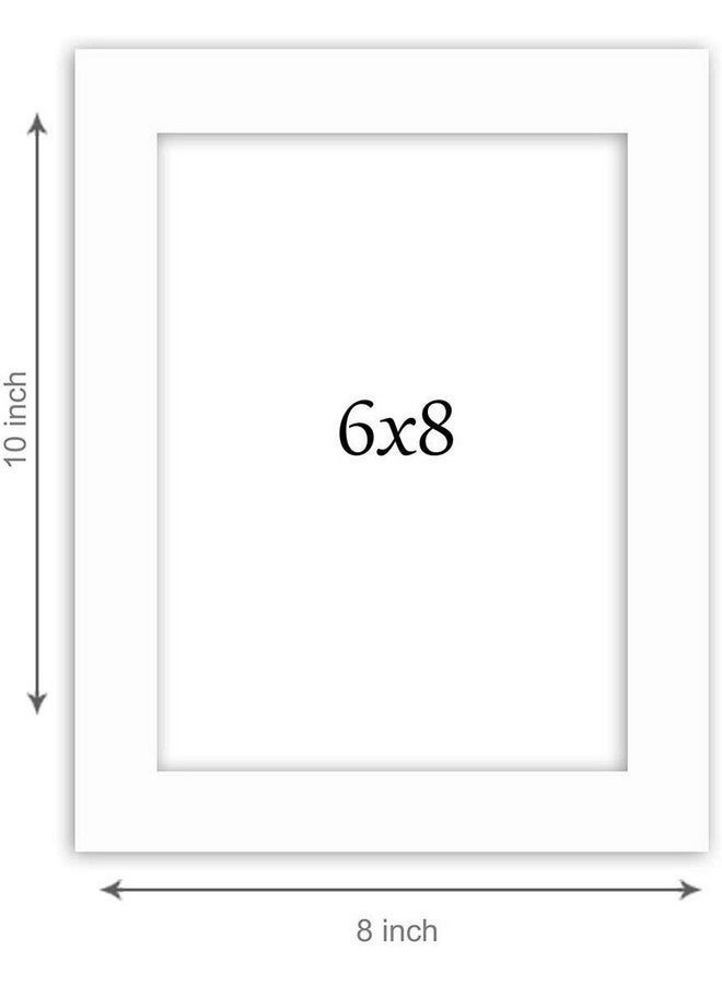 Art Street Set of 2 Table Photo Frames, Tabletop Picture Frames For Office & Home - 6x8 Inchs- White - Image 3