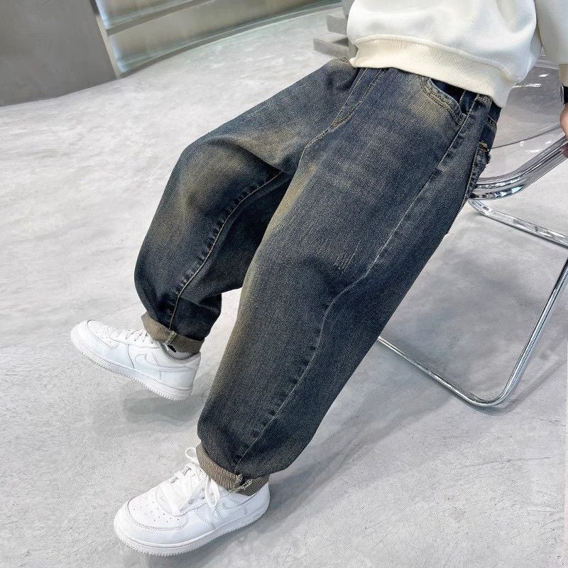 Boys' Pants Summer Big Kids Jeans Loose Versatile Spring Thin Stylish Children'S Long Pants - Image 5