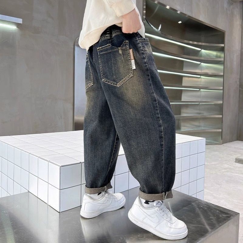 Boys' Pants Summer Big Kids Jeans Loose Versatile Spring Thin Stylish Children'S Long Pants - Image 3
