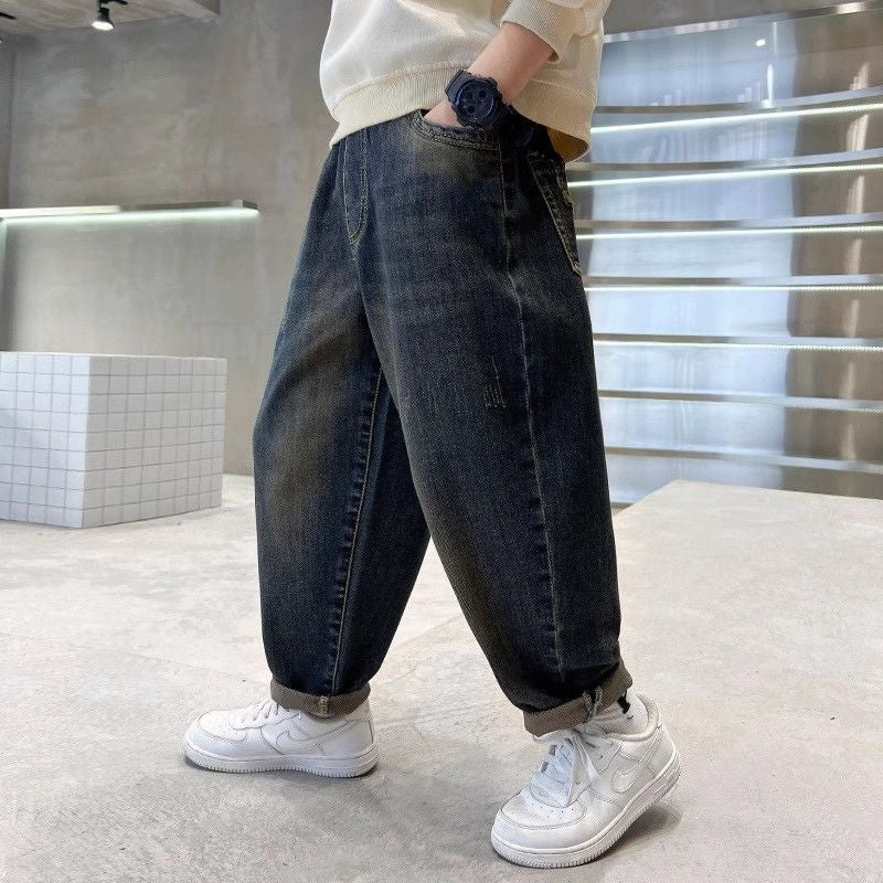 Boys' Pants Summer Big Kids Jeans Loose Versatile Spring Thin Stylish Children'S Long Pants - Image 4