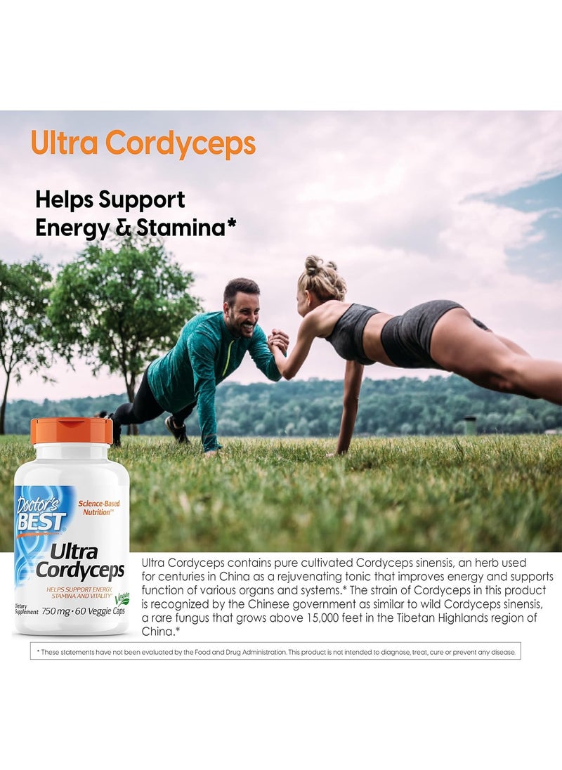 Doctor's BEST Ultra Cordyceps 750Mg 60 Veggie Caps  - Image 4