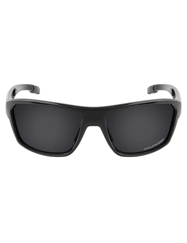 Mryok Plus Polarized Replacement Lenses for Oakley Split Shot OO9416 Sunglasses, HD Polarized, UV Protection, Impact Resistant & Perfectly Fit - Stealth Black - Image 2