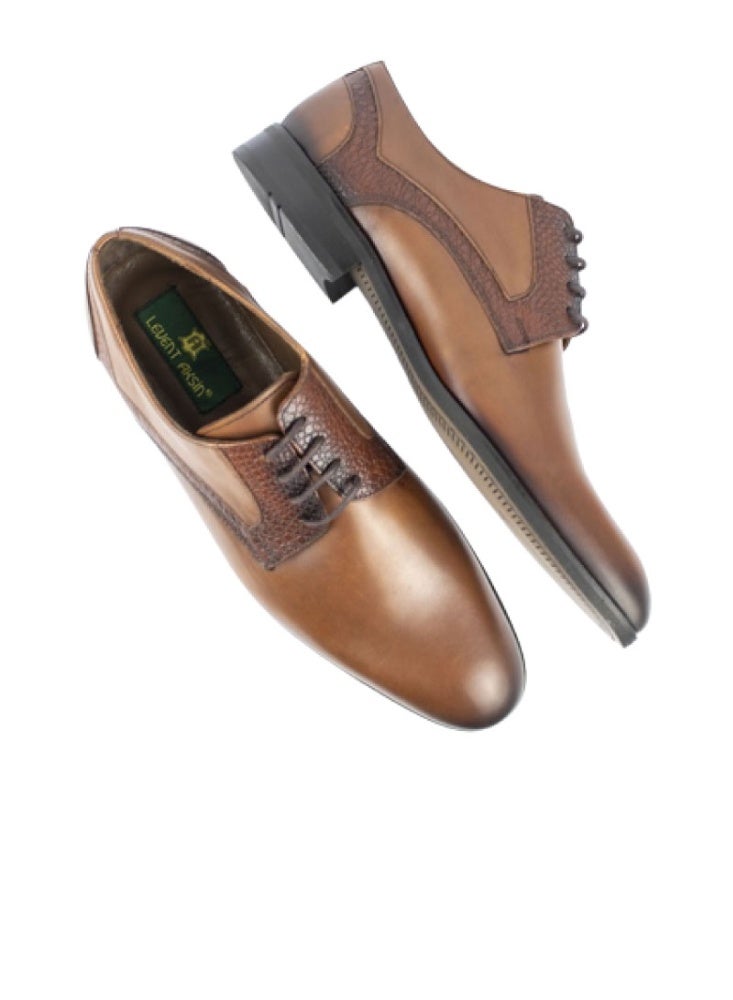 Levent Classic Genuine Leather
 Lace Up Shoes - Image 4