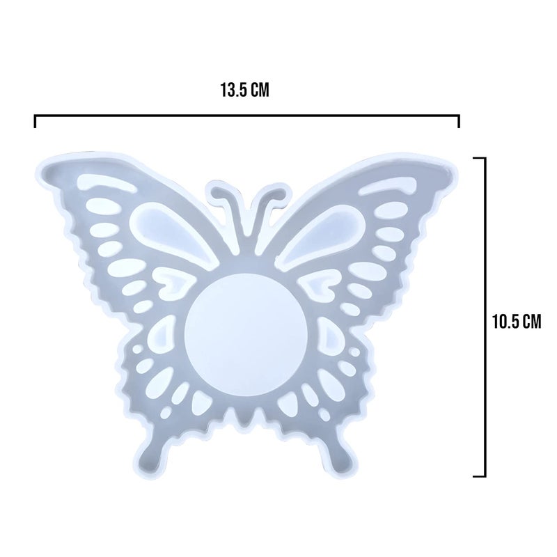 Artool NOLAAI ARTOOL Butterfly Shape Resin Art Mold Decorative DIY Multipurpose Art and Craft Making Silicone Mold Epoxy Resin Art Mould Set of 1 (C64) - Image 2