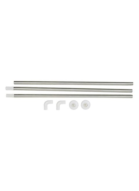 Bathtub Curtain Rod - Adjustable in U or L shape