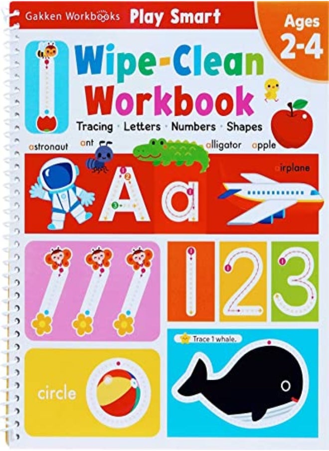null - PLAY SMART WIPE CLEAN WORKBK ABC 123 - Image 1