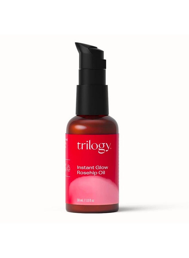 تريلوجي زيت ثمر الورد المتوهج الفوري (30 مل) مع الميكا والسكوالان، يدعم إنتاج الكولاجين، ويرطب ويصلح، ويحسن نسيج البشرة، ويوفر إضاءة فورية. - Image 2