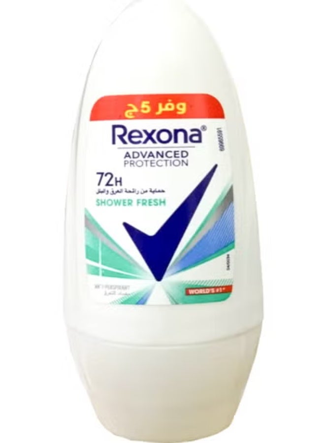 Rexona Shower Fresh Antiperspirant Roll On For Women 50 Ml - Image 1