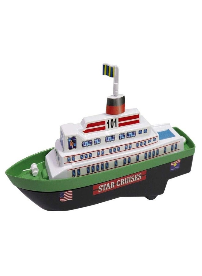 TECHZAGE Pull Back and Go 101 Star Cruises Boat Ship Miniature Scaled Models Toys for Kids (Color May Vary) 01 - Image 1
