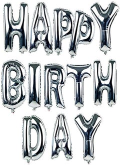 Foil Alphabet Letters Balloons (Silver)