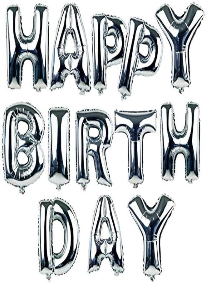 Generic - Foil Alphabet Letters Balloons (Silver) - Image 1