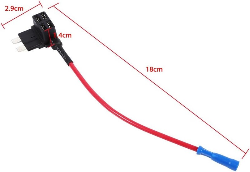 klarako 5 Pcs Add Circuit Medium Tap Piggy Back Standard Blade Fuse Boxe Holder ATO ATC - Image 5