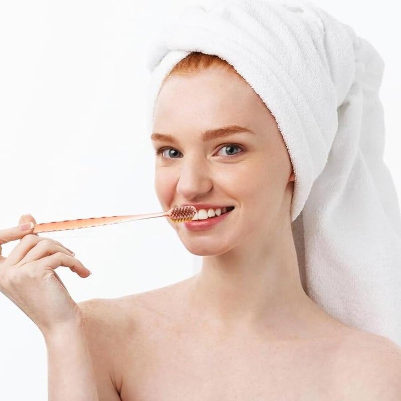 Soft Bristle Toothbrushes 12 Pack Wide Head For Sensitive Teeth And Gums Gentle Enamel Cleaning - Image 4