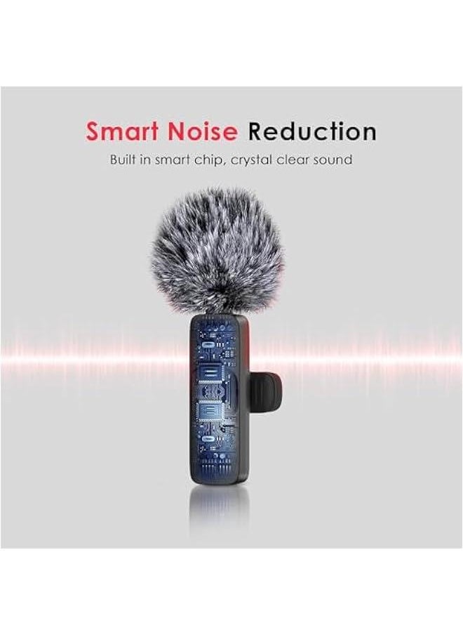 Generic 2024 Professional Wireless Lavalier Microphone for iPhone 15 Pro Max, iPad, Android - 2 Pack Noise Canceling Crystal Clear Recording with USB-C, Live Streaming, YouTube, TikTok.  - Image 5