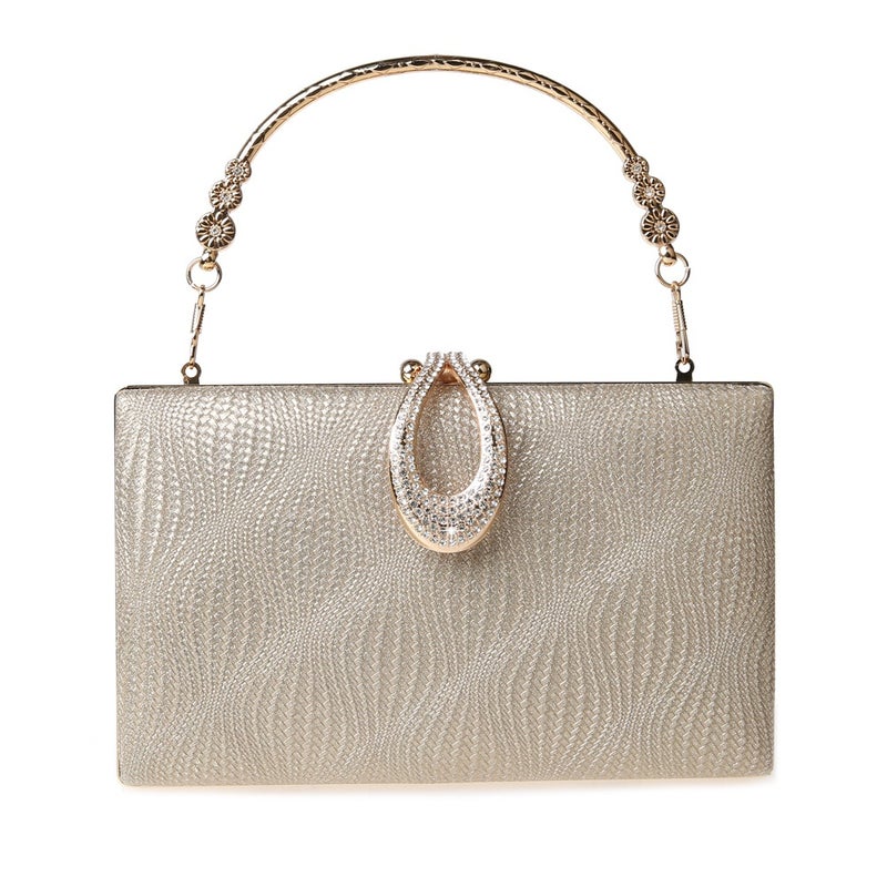 New Simple Handbag Trendy Fine Flash Clutch Bag Evening Bag Square Banquet Bag Dress Bag Good Fashion - Image 3