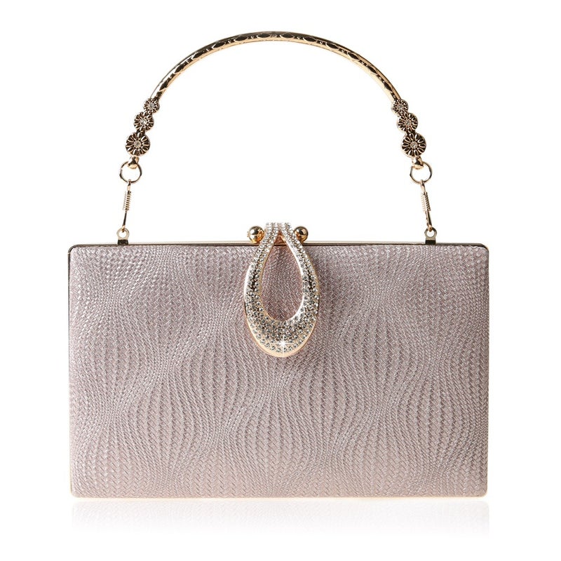 New Simple Handbag Trendy Fine Flash Clutch Bag Evening Bag Square Banquet Bag Dress Bag Good Fashion - Image 2