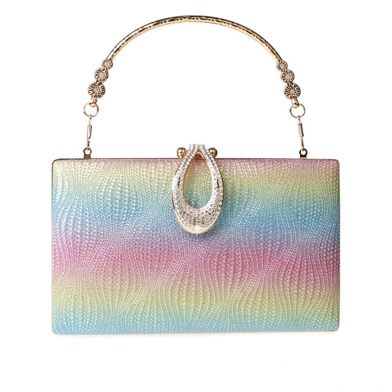New Simple Handbag Trendy Fine Flash Clutch Bag Evening Bag Square Banquet Bag Dress Bag Good Fashion - Image 5