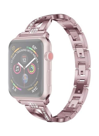 Colourful Diamond Watchband For Apple Watch Series 7 41mm/6 & Se 5 4 40mm/3 2 1 38mm Purple - pzsku/Z73E5F3CC2CA2825C845DZ/45/_/1691140400/c33de315-aae6-4adb-ac82-6d12f376de1c