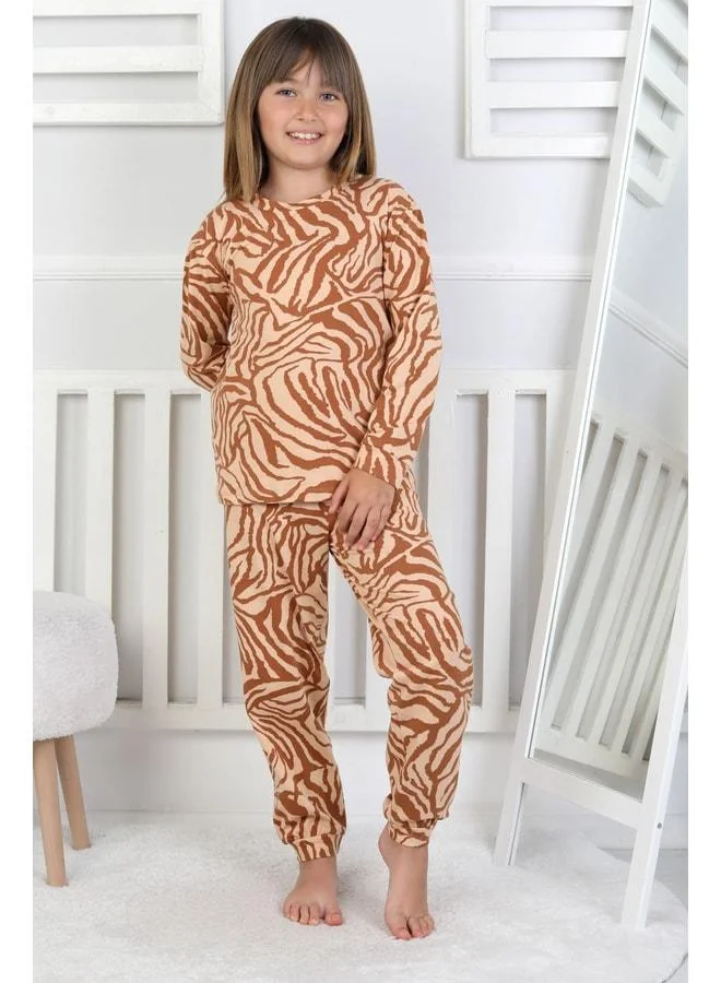 Zuzunga Tiger Print Girls' Pajama Set.