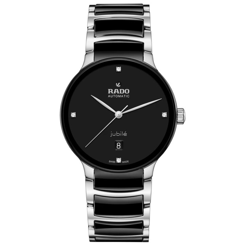 Rado Centrix Automatic Diamonds Unisex with Black Dial, Date Display and Swiss Automaitc Movement - Image 4