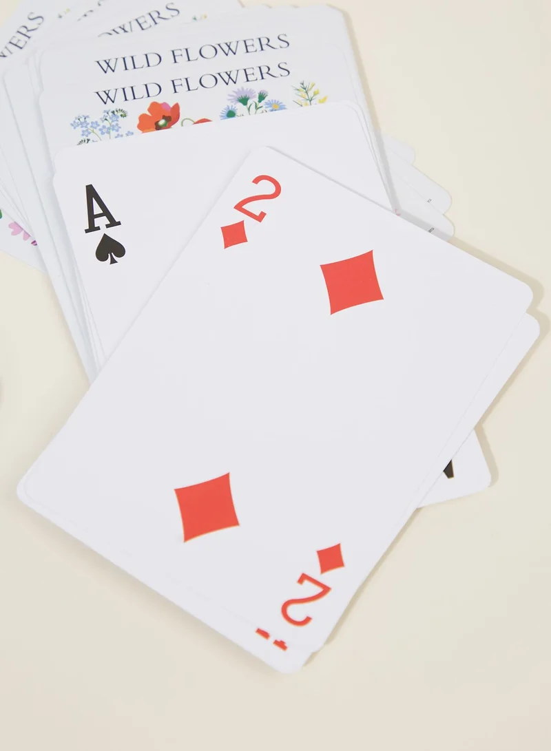 Rex London Wild Flowers Playing Cards In A Tin