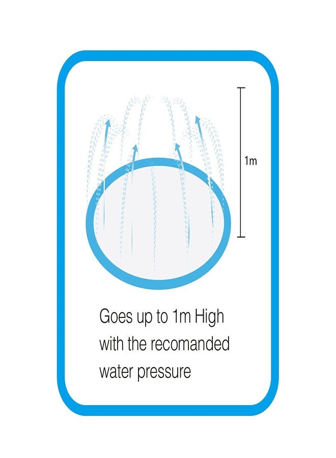 ALL FOR PAWS Splash Pad,Splash Pad for Dogs Outdoor Water Toy Inflatable Sprinkler Dog Pool Dog Accessories Blue - Image 4
