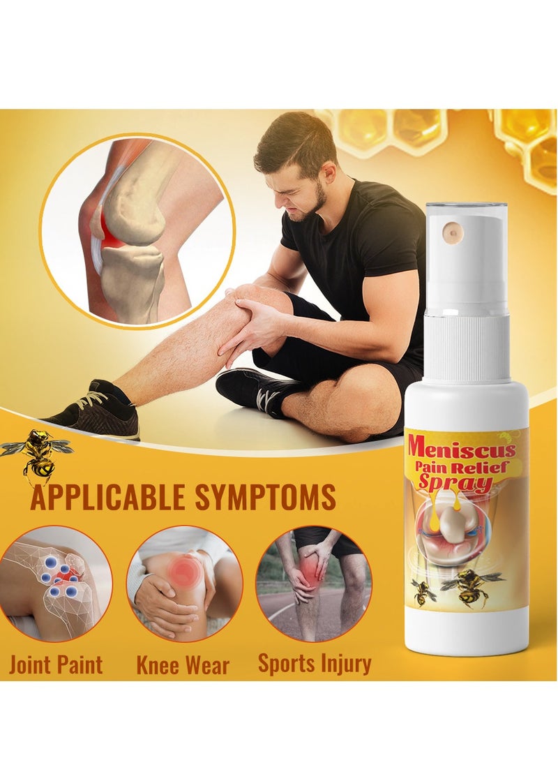 Sumifun - Meniscus Pain Relief Spray Bee Venom Spray for Relieve Sore Joints,Muscles and Joints, knees and feet，Bee Venom Pain Relieving Spray Muscle Joint Massage Soothing Spray - Image 1
