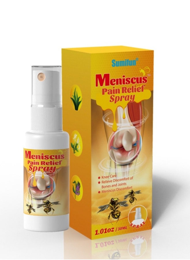 Sumifun - Meniscus Pain Relief Spray Bee Venom Spray for Relieve Sore Joints,Muscles and Joints, knees and feet，Bee Venom Pain Relieving Spray Muscle Joint Massage Soothing Spray - Image 1