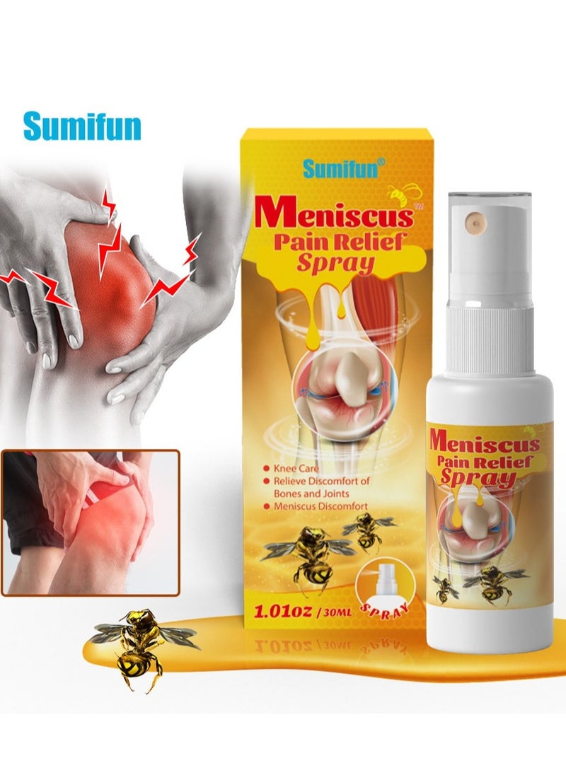 Sumifun - Meniscus Pain Relief Spray Bee Venom Spray for Relieve Sore Joints,Muscles and Joints, knees and feet，Bee Venom Pain Relieving Spray Muscle Joint Massage Soothing Spray - Image 1