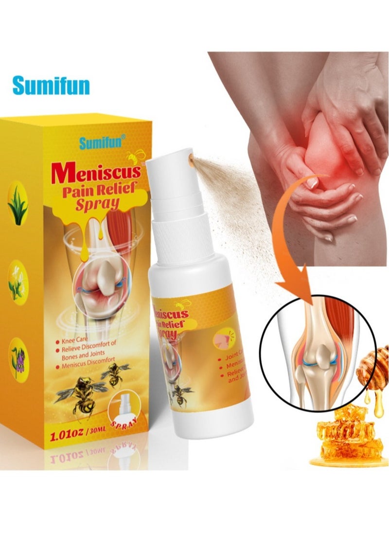 Sumifun - Meniscus Pain Relief Spray Bee Venom Spray for Relieve Sore Joints,Muscles and Joints, knees and feet，Bee Venom Pain Relieving Spray Muscle Joint Massage Soothing Spray - Image 1