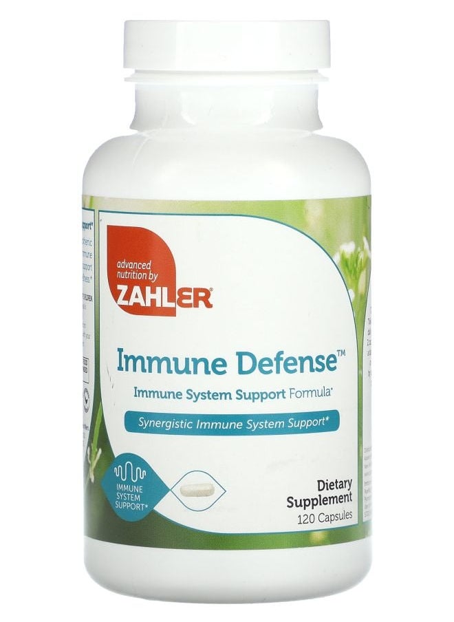 Zahler Immune Defense Immune System Support Formula 120 Capsules 