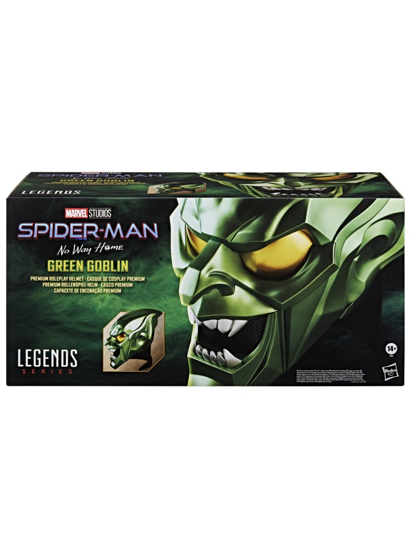 SPIDERMAN Marvel Legends Series Green Goblin Premium Roleplay Helmet, Spider-Man: No Way Home Adult Collectible Roleplay Gear - Image 4