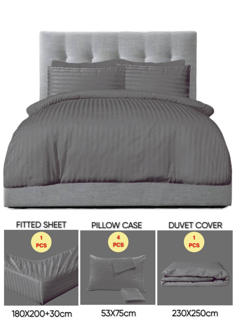 Blueberry 6 Pieces King Size Duvet Cover Set - Image 1