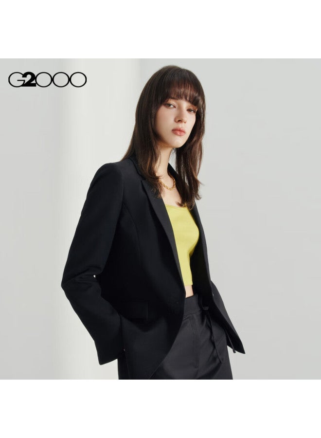 G2000 Women's Clothing Spring And Summer, Same Style As In Shopping Malls, Machine Washable, Suitable For Commuting, Formal Suit Jacket G2, Black, Size 34 - Image 3