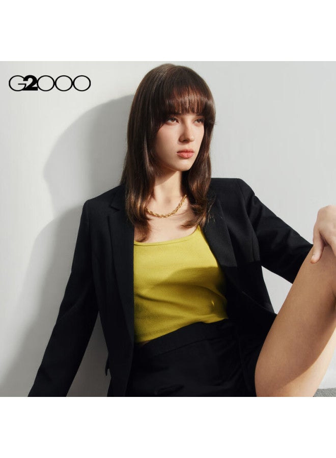 G2000 Women's Clothing Spring And Summer, Same Style As In Shopping Malls, Machine Washable, Suitable For Commuting, Formal Suit Jacket G2, Black, Size 34 - Image 4