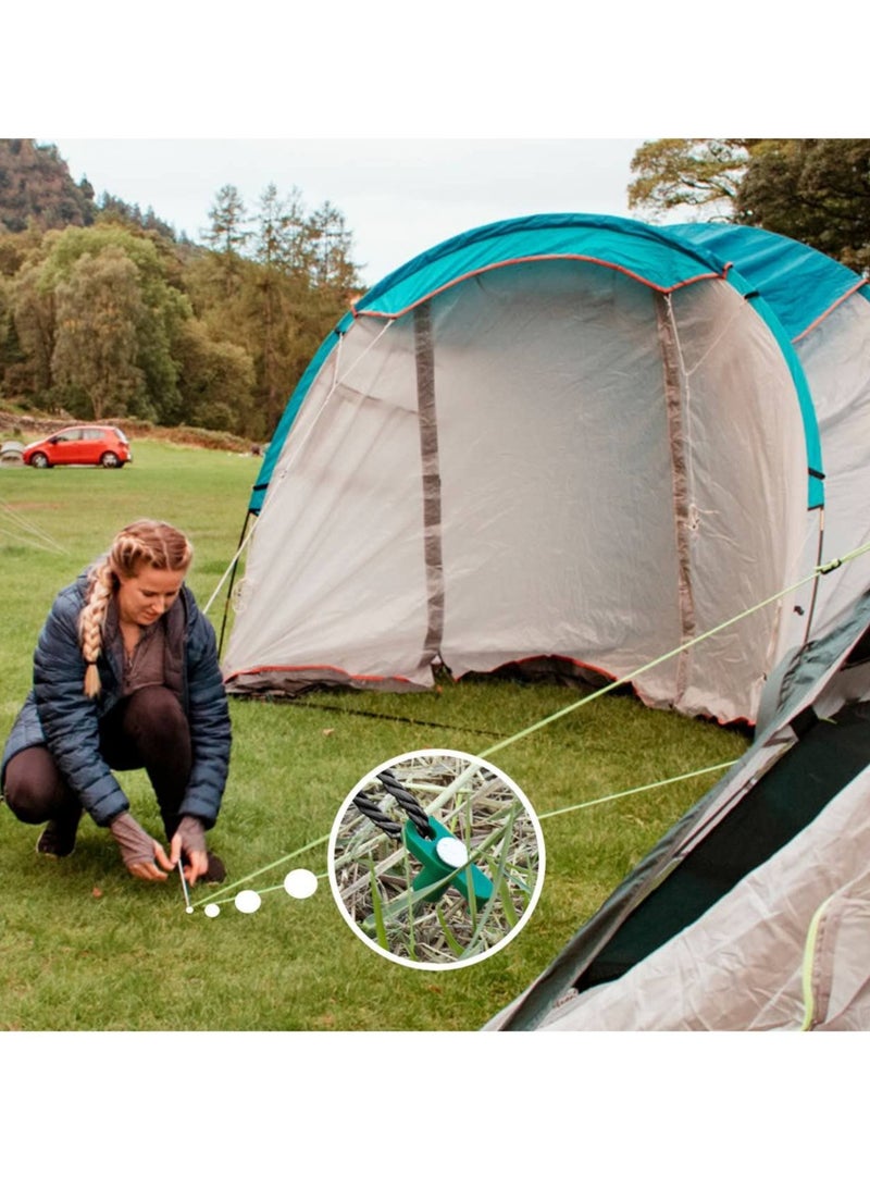 Excefore Tent Stakes, 10 Pcs Heavy Duty Tent Stakes Pegs, Outdoor Camping Windproof Professional Ground Stakes, Metal Tent Pegs for All Kinds of Ground, Specially Designed for Tent Canopies  - Image 5