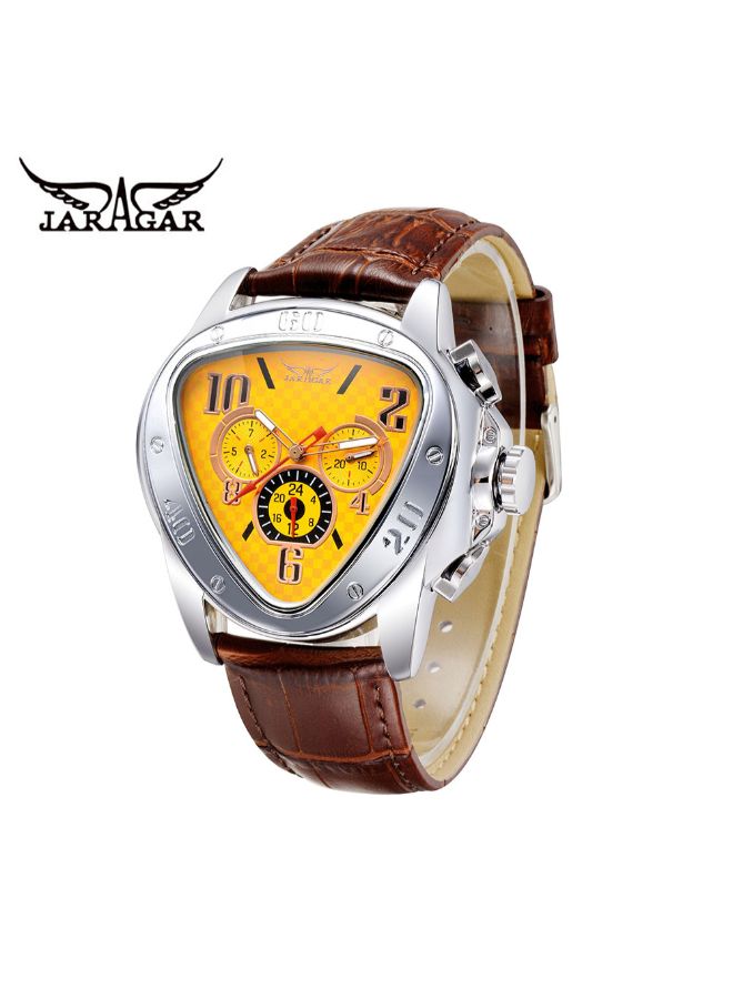 جاراجار ساعة يد آلية كوارتز للرجال بتصميم كاجوال J0849Y-KM - Image 3