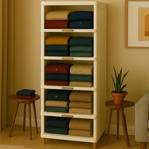 DecoLogy Bookshelf for Home |Engineered Books Organizer for Study Room | Multipurpose Book Shelf for Home, Office |Book Organizer for Library | Living Room Furniture (Cupboard Rack - White, 2PCS) - Image 4